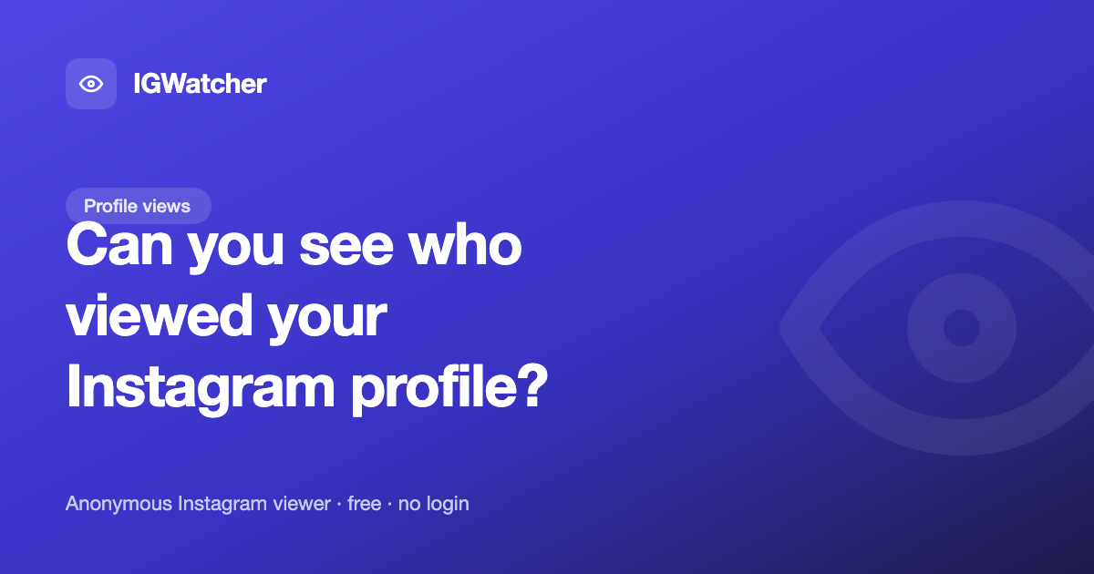 who viewed your instagram profile